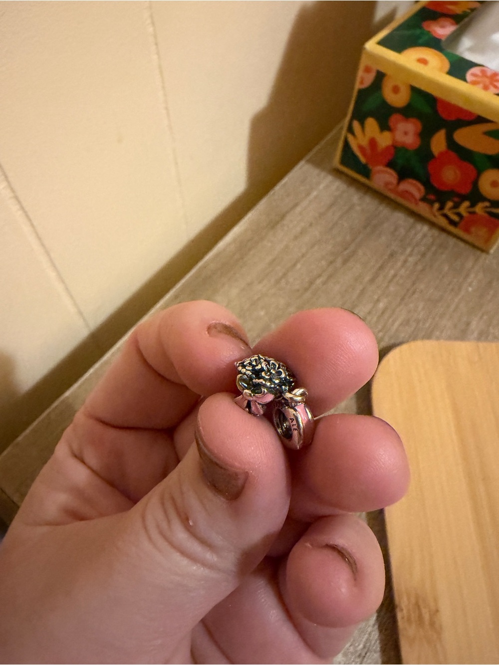 Set of 3 Floral Themed Pandora Charms - Picture 6 of 7